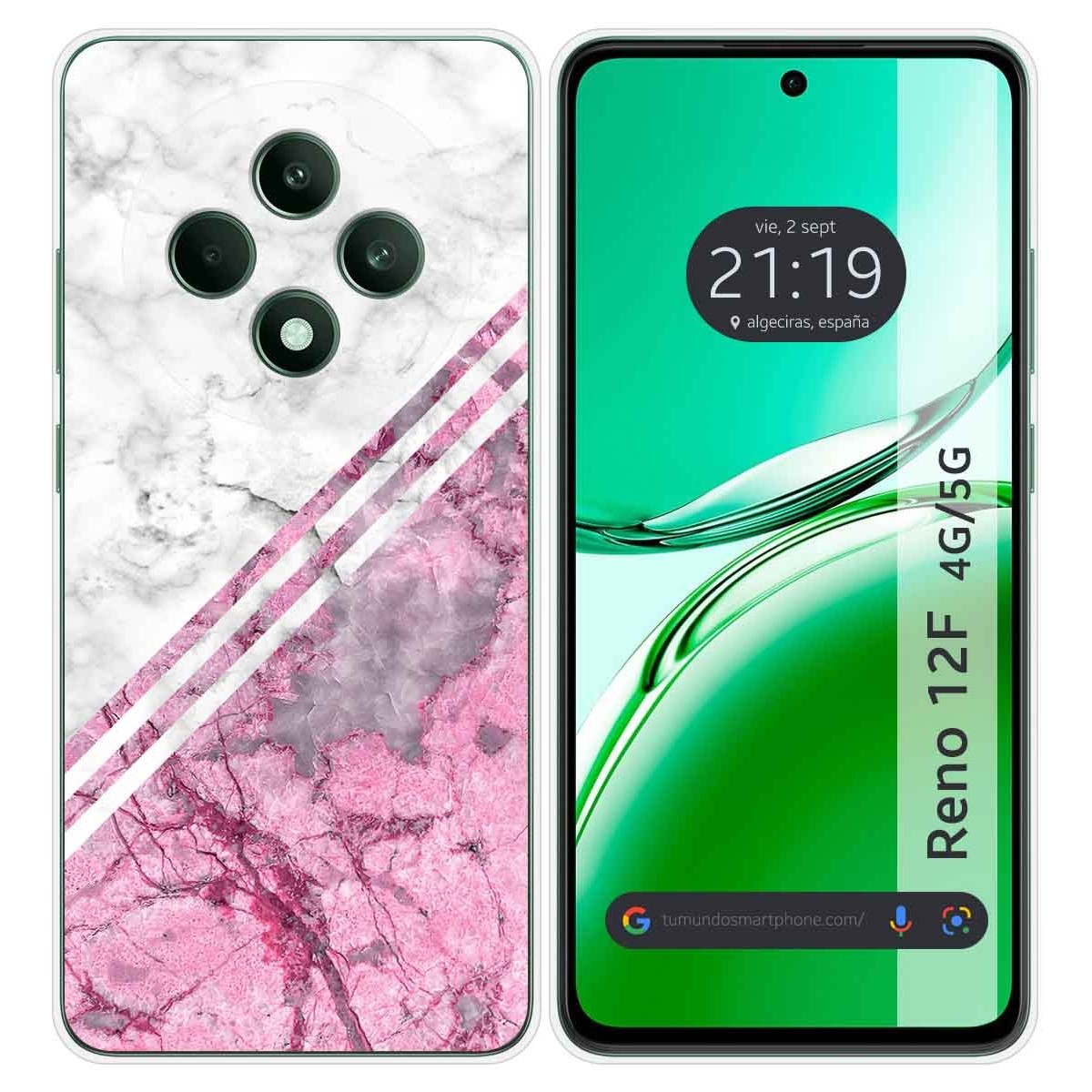 Funda Silicona para Oppo Reno 12F 4G / 12 F 5G diseño Mármol 03 Dibujos