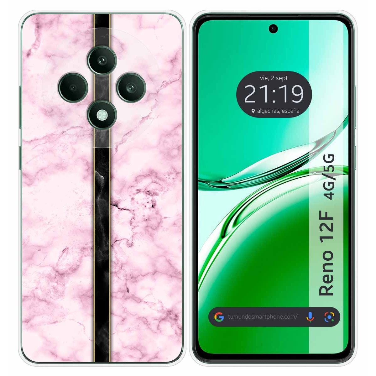 Funda Silicona para Oppo Reno 12F 4G / 12 F 5G diseño Mármol 04 Dibujos