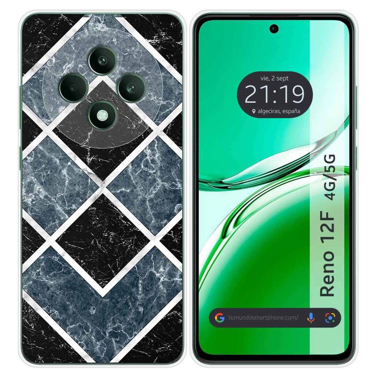 Funda Silicona para Oppo Reno 12F 4G / 12 F 5G diseño Mármol 06 Dibujos