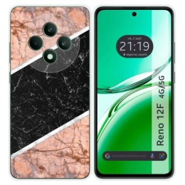 Funda Silicona para Oppo Reno 12F 4G / 12 F 5G diseño Mármol 07 Dibujos