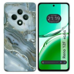 Funda Silicona para Oppo Reno 12F 4G / 12 F 5G diseño Mármol 09 Dibujos