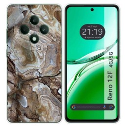 Funda Silicona para Oppo Reno 12F 4G / 12 F 5G diseño Mármol 14 Dibujos