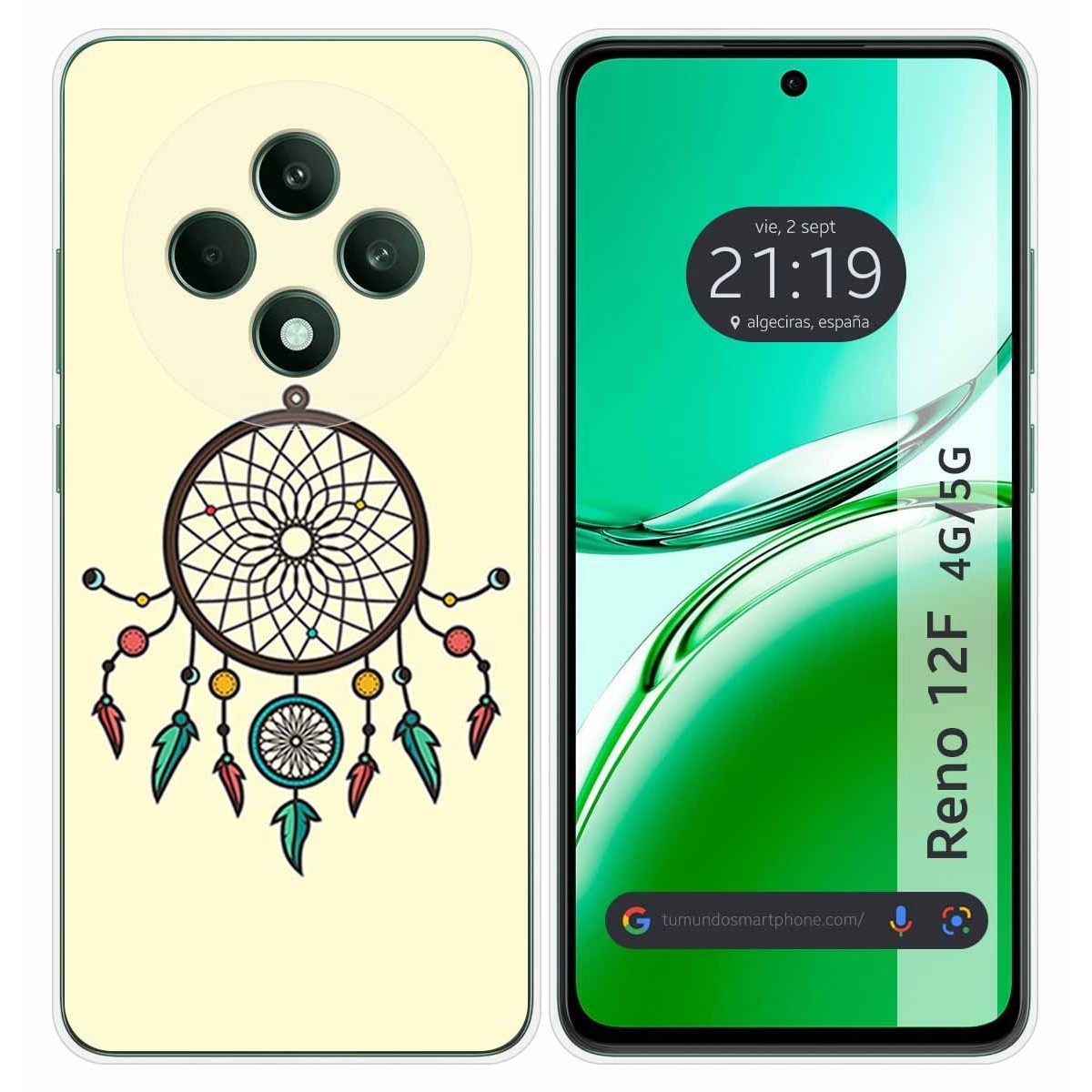 Funda Silicona para Oppo Reno 12F 4G / 12 F 5G diseño Atrapasueños Dibujos