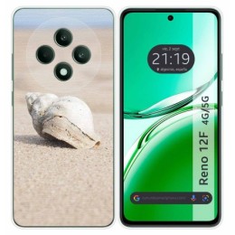 Funda Silicona para Oppo Reno 12F 4G / 12 F 5G diseño Concha Dibujos