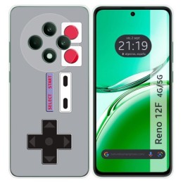 Funda Silicona para Oppo Reno 12F 4G / 12 F 5G diseño Consola Dibujos