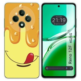 Funda Silicona para Oppo Reno 12F 4G / 12 F 5G diseño Helado Vainilla Dibujos