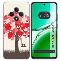 Funda Silicona para Oppo Reno 12F 4G / 12 F 5G diseño Pajaritos Dibujos