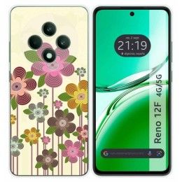 Funda Silicona para Oppo Reno 12F 4G / 12 F 5G diseño Primavera En Flor Dibujos