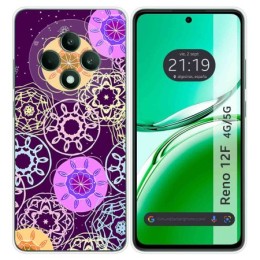 Funda Silicona para Oppo Reno 12F 4G / 12 F 5G diseño Radial Dibujos