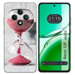 Funda Silicona para Oppo Reno 12F 4G / 12 F 5G diseño Reloj Dibujos