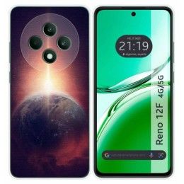 Funda Silicona para Oppo Reno 12F 4G / 12 F 5G diseño Tierra Dibujos