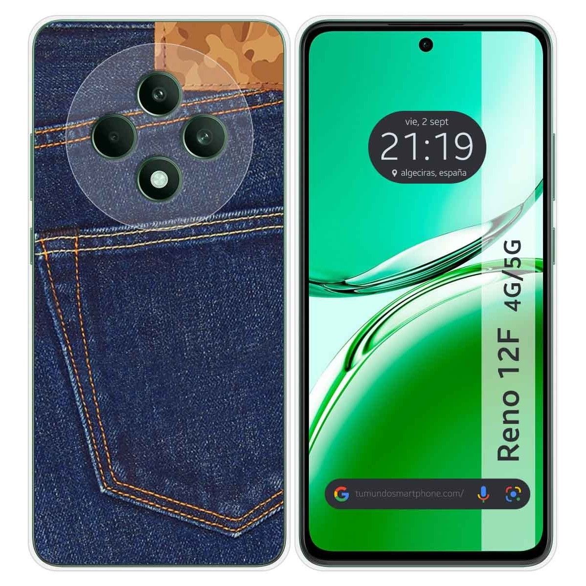 Funda Silicona para Oppo Reno 12F 4G / 12 F 5G diseño Vaquero Dibujos