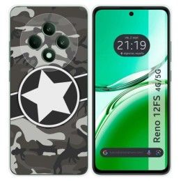 Funda Silicona para Oppo Reno 12FS 4G / 12 FS 5G diseño Camuflaje 02 Dibujos