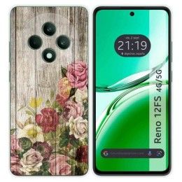 Funda Silicona para Oppo Reno 12FS 4G / 12 FS 5G diseño Madera 08 Dibujos