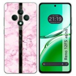 Funda Silicona para Oppo Reno 12FS 4G / 12 FS 5G diseño Mármol 04 Dibujos