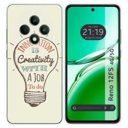 Funda Silicona para Oppo Reno 12FS 4G / 12 FS 5G diseño Creativity Dibujos