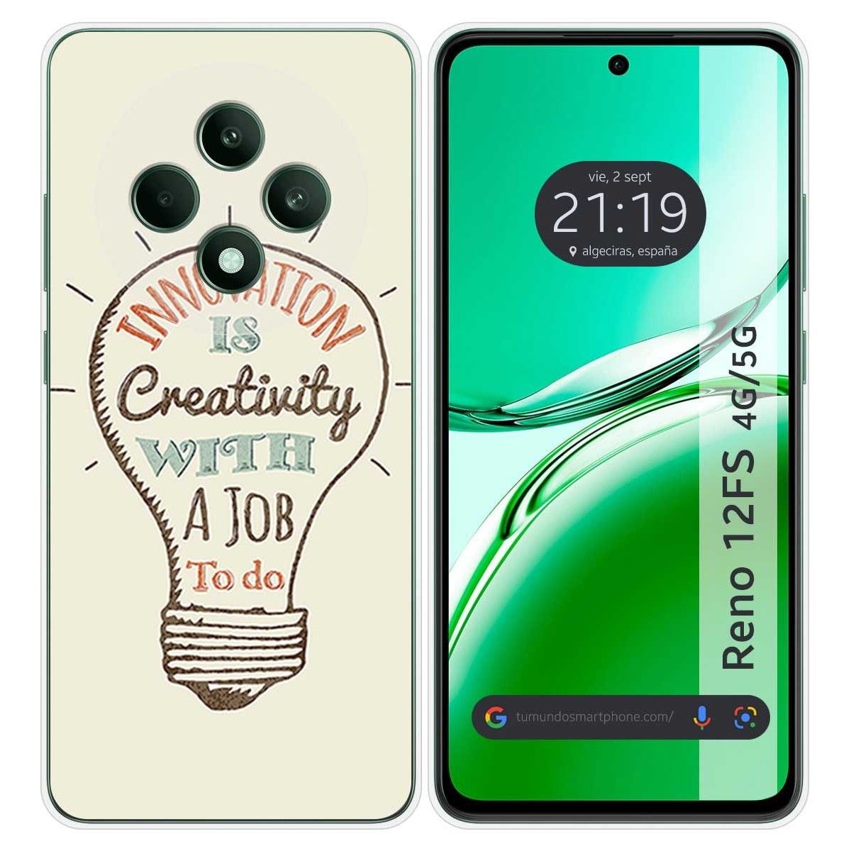 Funda Silicona para Oppo Reno 12FS 4G / 12 FS 5G diseño Creativity Dibujos