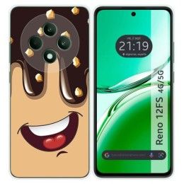 Funda Silicona para Oppo Reno 12FS 4G / 12 FS 5G diseño Helado Chocolate Dibujos