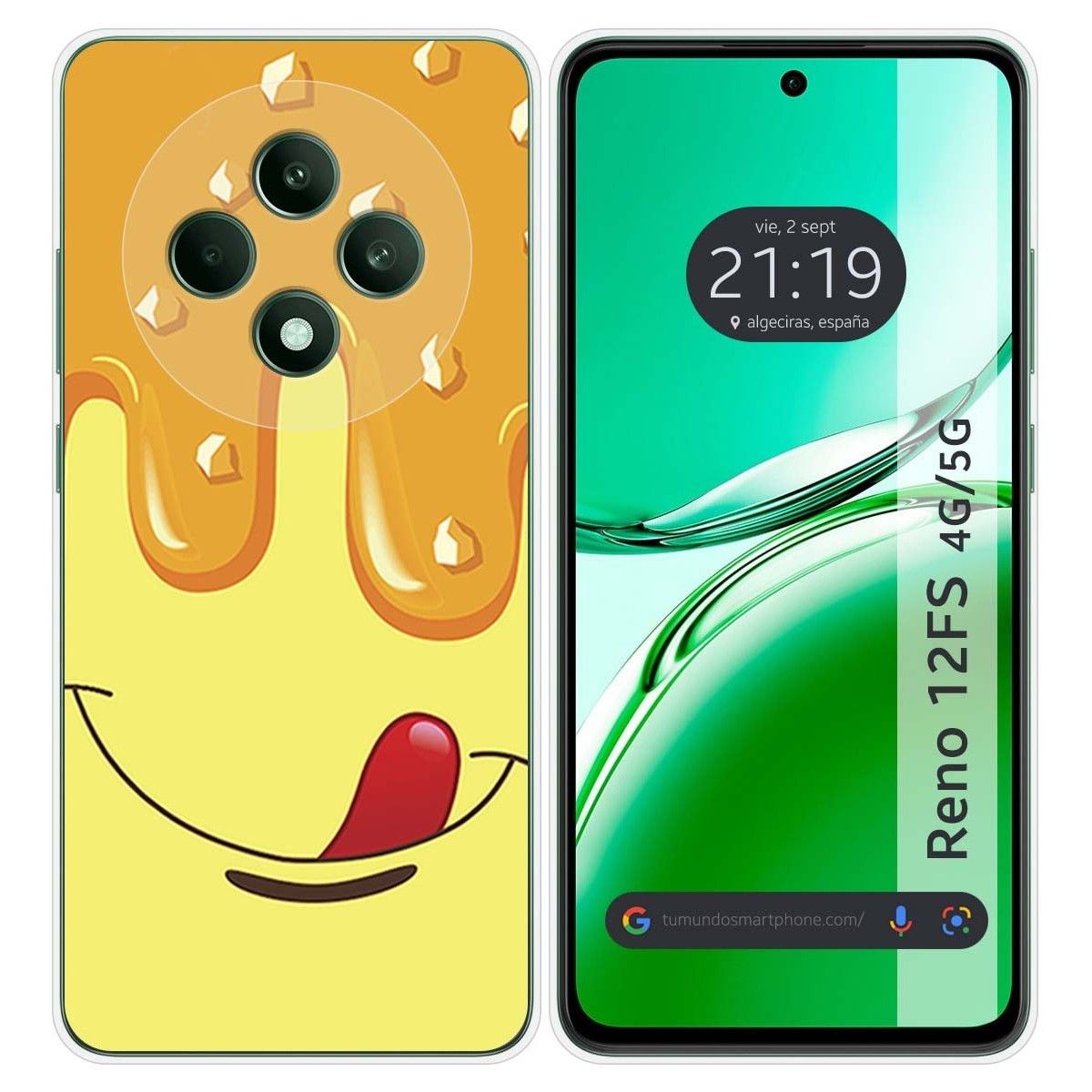 Funda Silicona para Oppo Reno 12FS 4G / 12 FS 5G diseño Helado Vainilla Dibujos