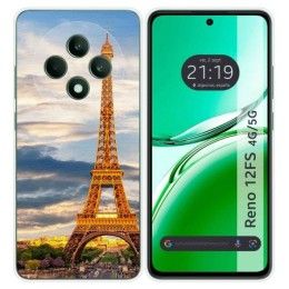 Funda Silicona para Oppo Reno 12FS 4G / 12 FS 5G diseño Paris Dibujos