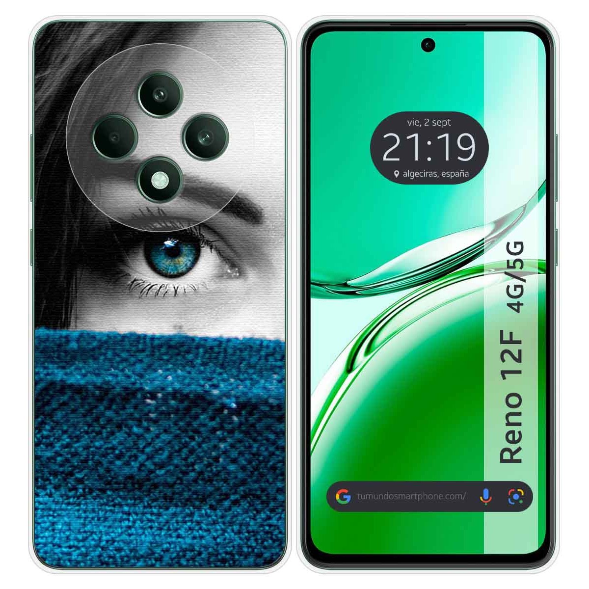 Funda Silicona para Oppo Reno 12FS 4G / 12 FS 5G diseño Ojo Dibujos