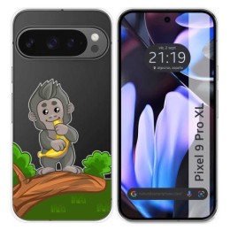 Funda Silicona Transparente para Google Pixel 9 Pro XL 5G diseño Mono Dibujos