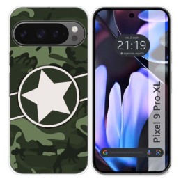 Funda Silicona para Google Pixel 9 Pro XL 5G diseño Camuflaje 01 Dibujos