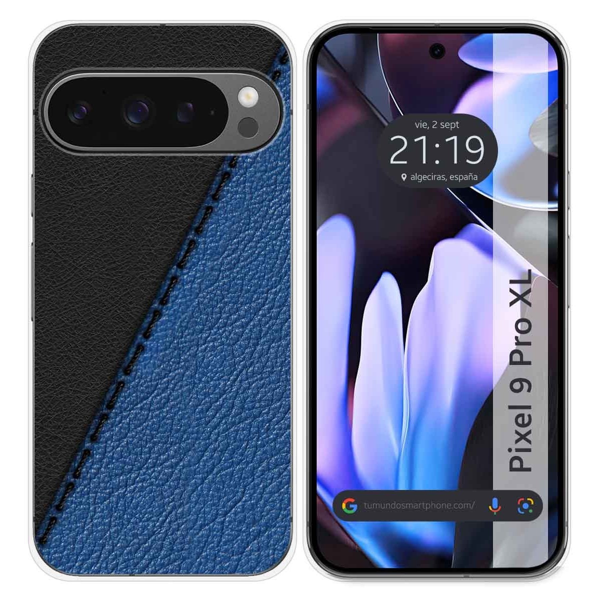 Funda Silicona para Google Pixel 9 Pro XL 5G diseño Cuero 02 Dibujos