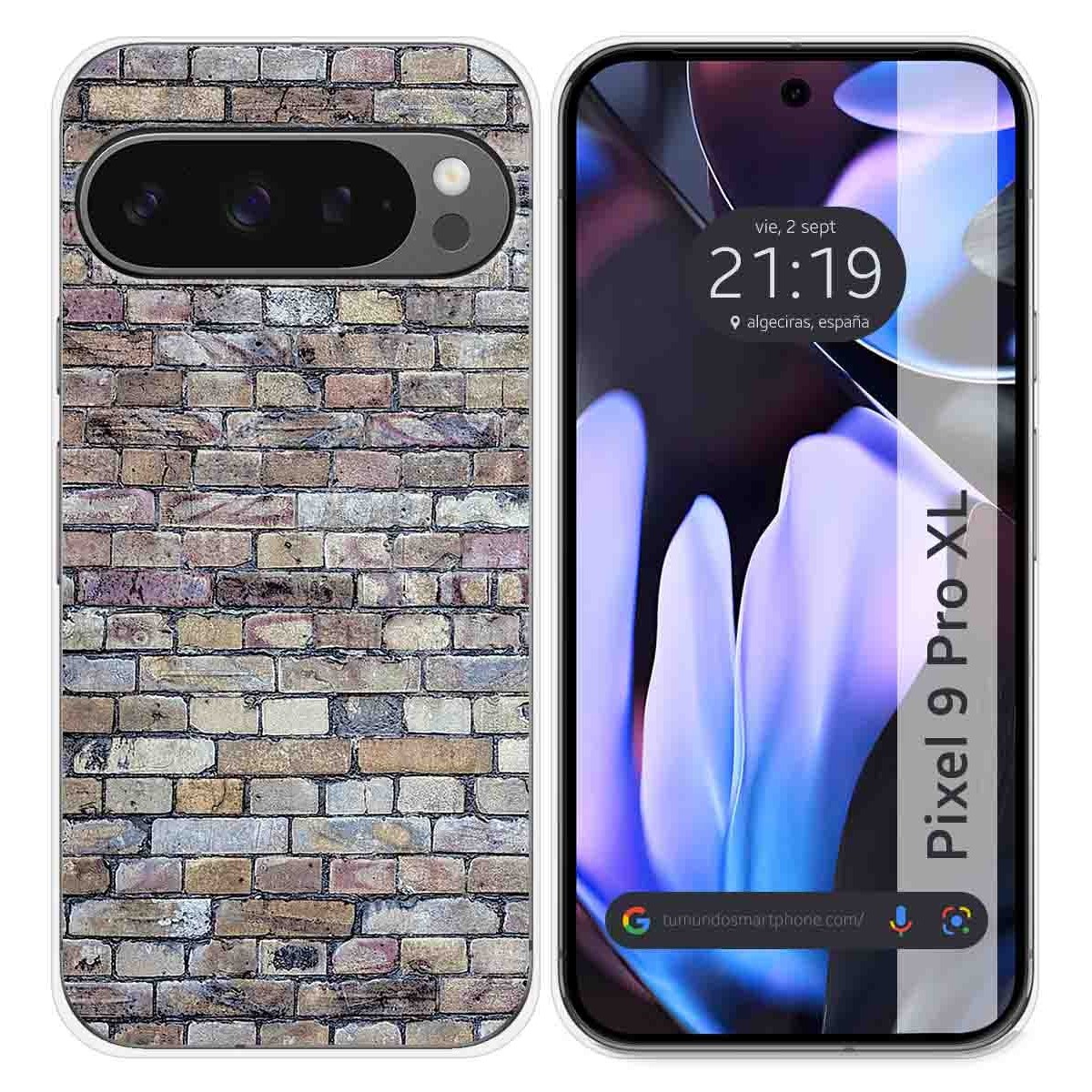 Funda Silicona para Google Pixel 9 Pro XL 5G diseño Ladrillo 02 Dibujos