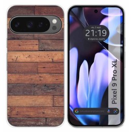 Funda Silicona para Google Pixel 9 Pro XL 5G diseño Madera 03 Dibujos