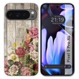 Funda Silicona para Google Pixel 9 Pro XL 5G diseño Madera 08 Dibujos