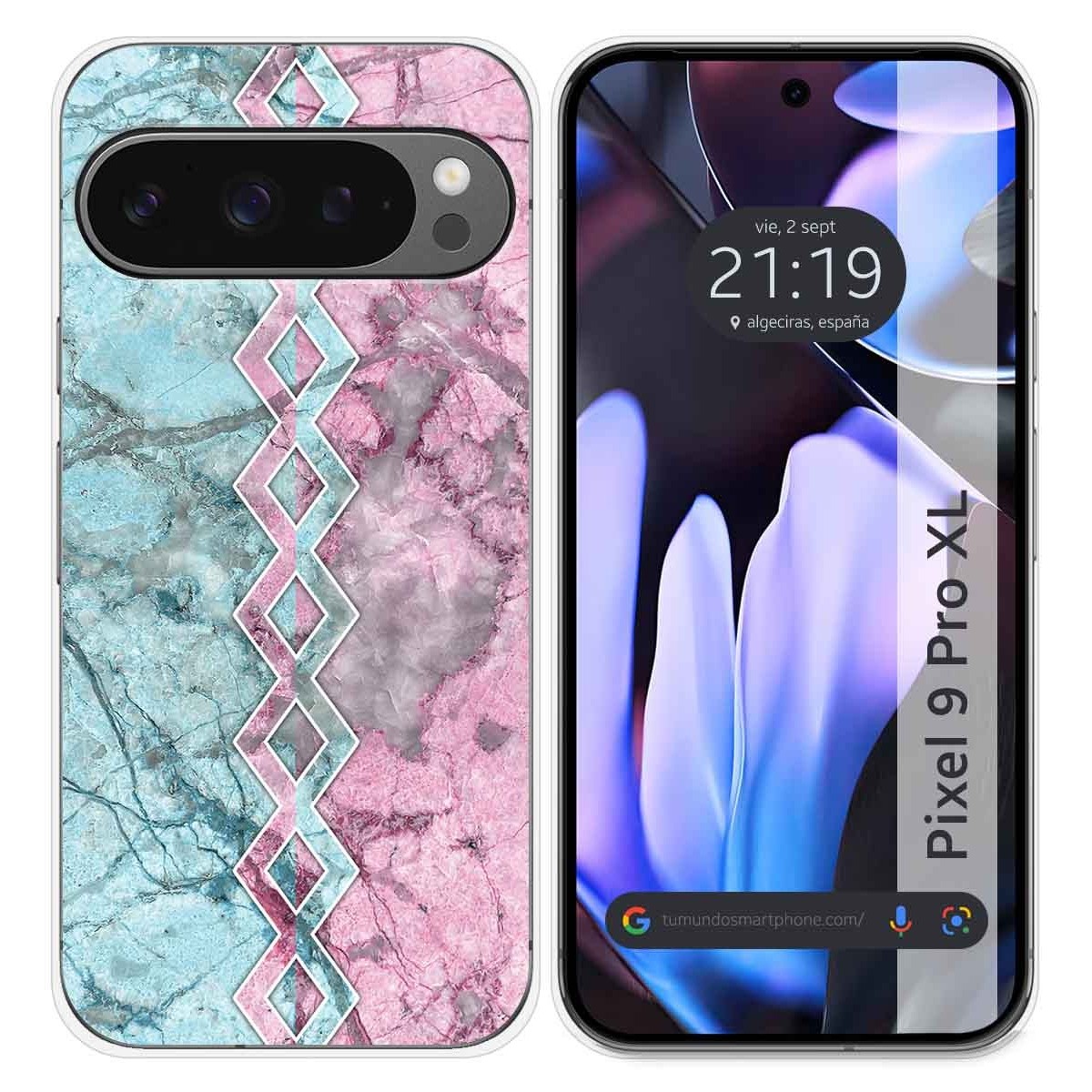 Funda Silicona para Google Pixel 9 Pro XL 5G diseño Mármol 08 Dibujos