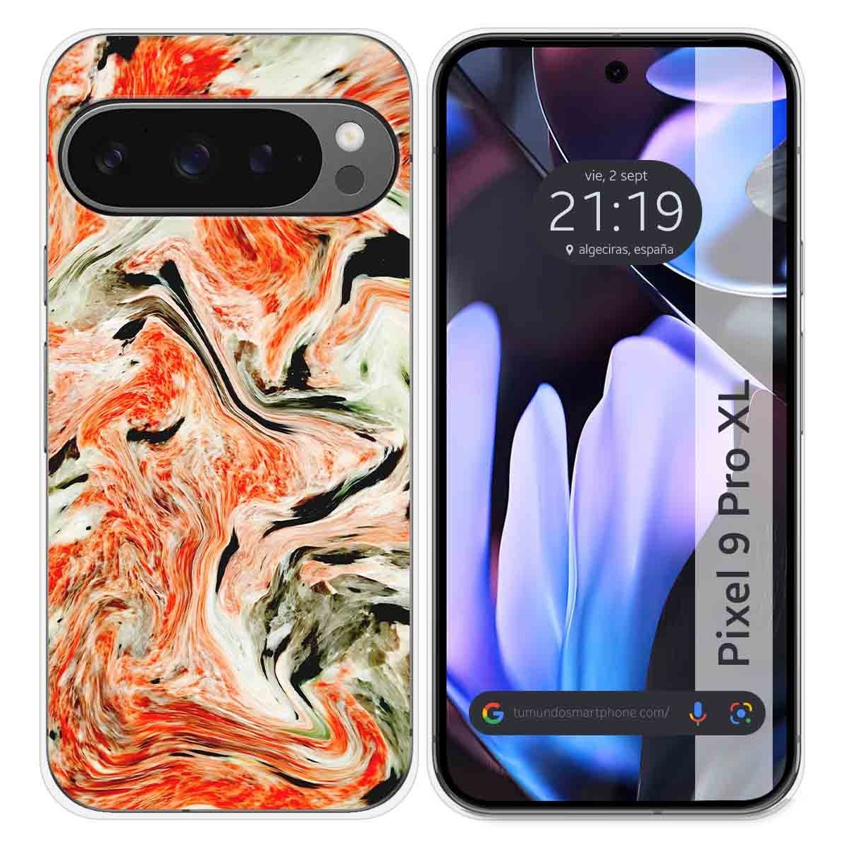 Funda Silicona para Google Pixel 9 Pro XL 5G diseño Mármol 12 Dibujos