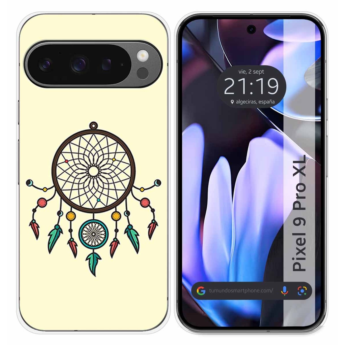 Funda Silicona para Google Pixel 9 Pro XL 5G diseño Atrapasueños Dibujos