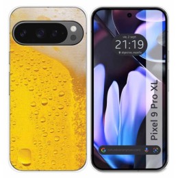 Funda Silicona para Google Pixel 9 Pro XL 5G diseño Cerveza Dibujos