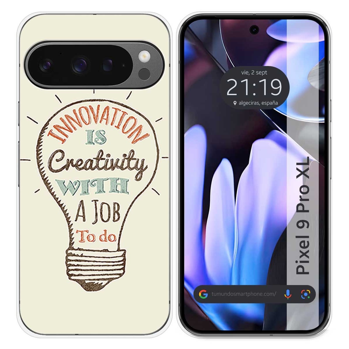 Funda Silicona para Google Pixel 9 Pro XL 5G diseño Creativity Dibujos