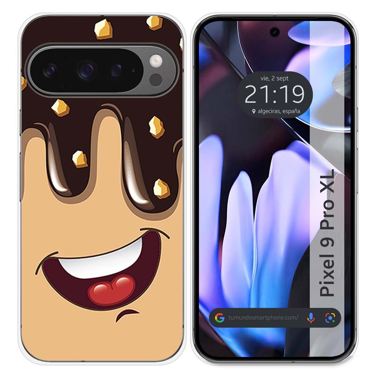 Funda Silicona para Google Pixel 9 Pro XL 5G diseño Helado Chocolate Dibujos