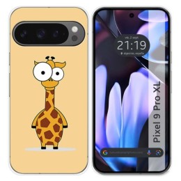 Funda Silicona para Google Pixel 9 Pro XL 5G diseño Jirafa Dibujos