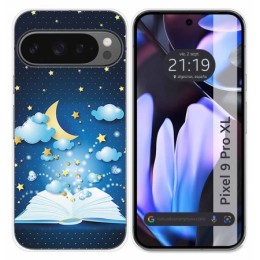 Funda Silicona para Google Pixel 9 Pro XL 5G diseño Libro Cuentos Dibujos