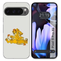 Funda Silicona para Google Pixel 9 Pro XL 5G diseño Leones Dibujos