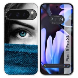 Funda Silicona para Google Pixel 9 Pro XL 5G diseño Ojo Dibujos