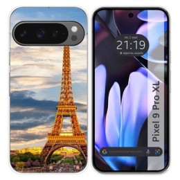 Funda Silicona para Google Pixel 9 Pro XL 5G diseño Paris Dibujos