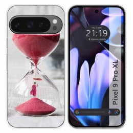 Funda Silicona para Google Pixel 9 Pro XL 5G diseño Reloj Dibujos