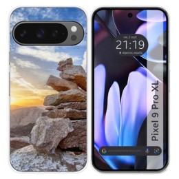 Funda Silicona para Google Pixel 9 Pro XL 5G diseño Sunset Dibujos