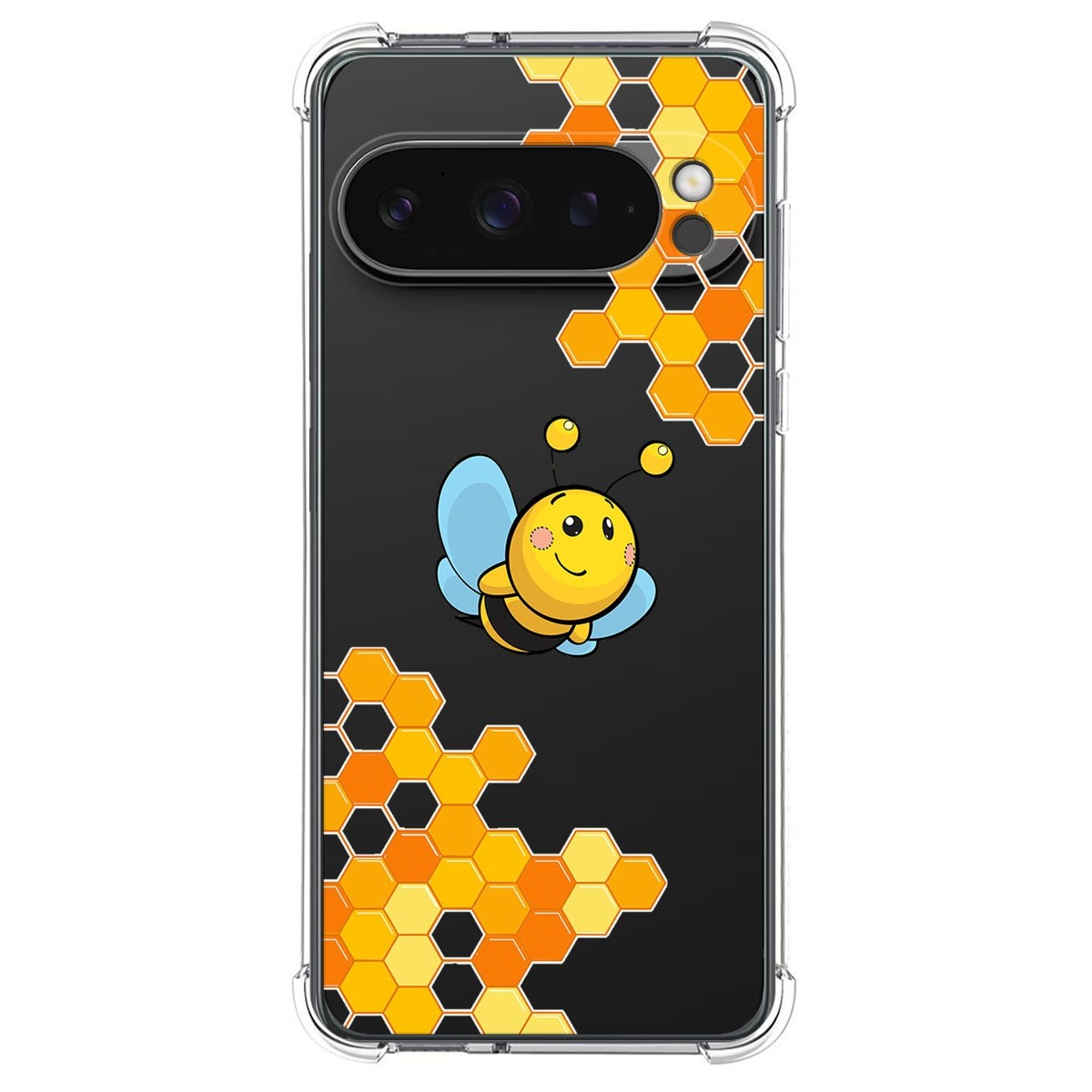 Funda Silicona Antigolpes para Google Pixel 9 Pro XL 5G diseño Abeja Dibujos