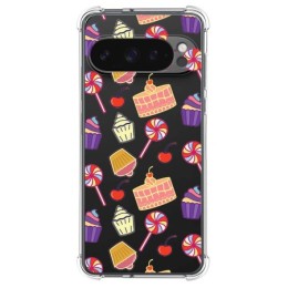 Funda Silicona Antigolpes para Google Pixel 9 Pro XL 5G diseño Dulces 01 Dibujos