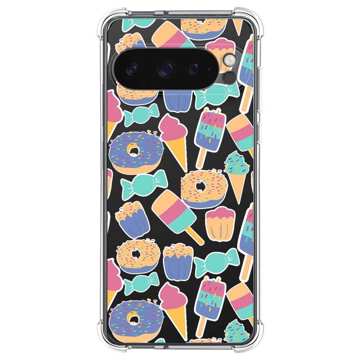 Funda Silicona Antigolpes para Google Pixel 9 Pro XL 5G diseño Dulces 02 Dibujos