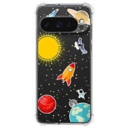 Funda Silicona Antigolpes para Google Pixel 9 Pro XL 5G diseño Espacio Dibujos