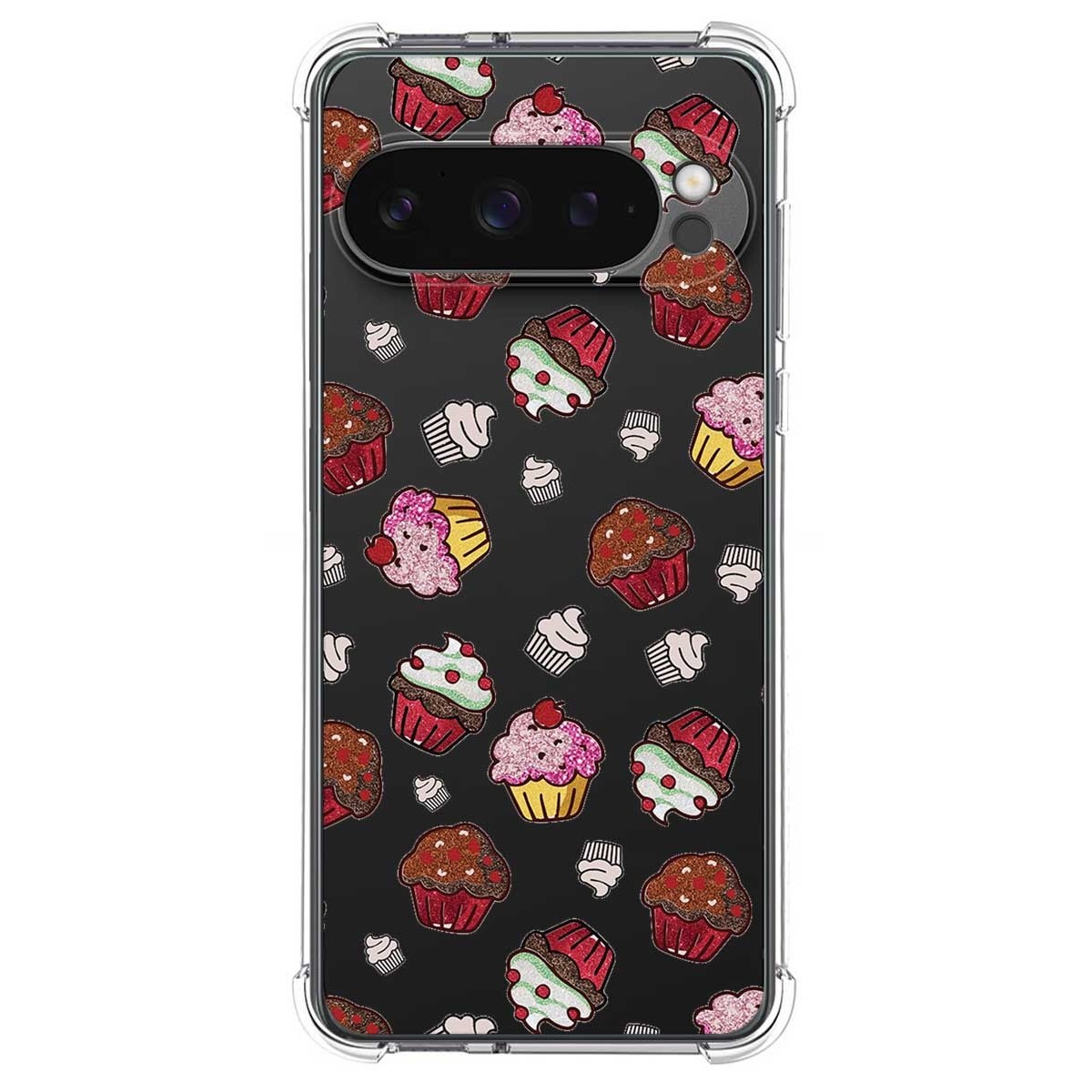 Funda Silicona Antigolpes para Google Pixel 9 Pro XL 5G diseño Muffins Dibujos