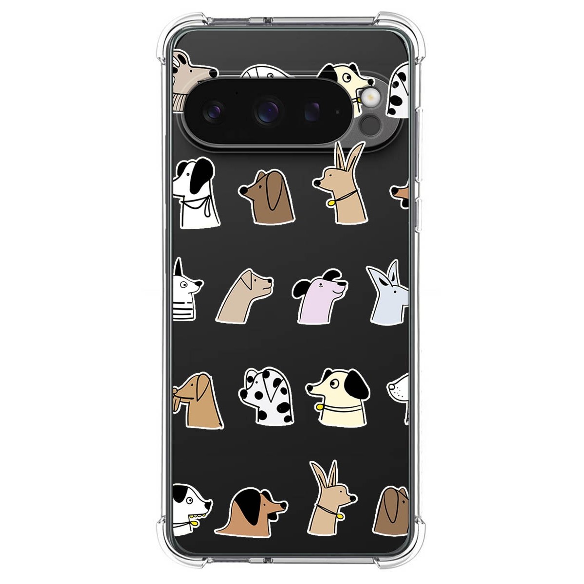 Funda Silicona Antigolpes para Google Pixel 9 Pro XL 5G diseño Perros Dibujos